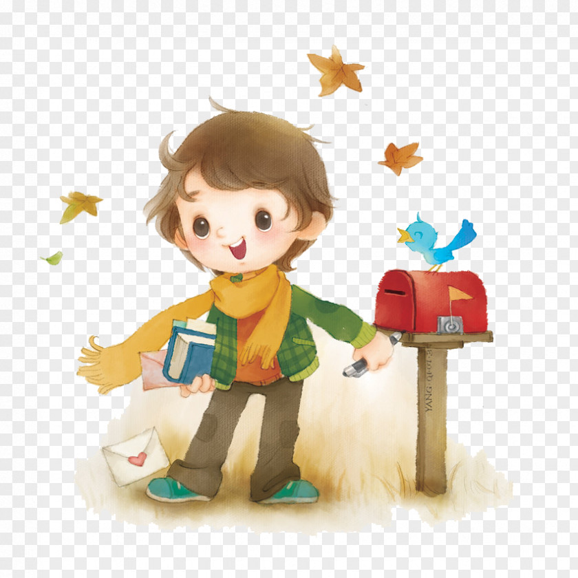 Dream Box Cartoon Watercolor Painting Illustration PNG