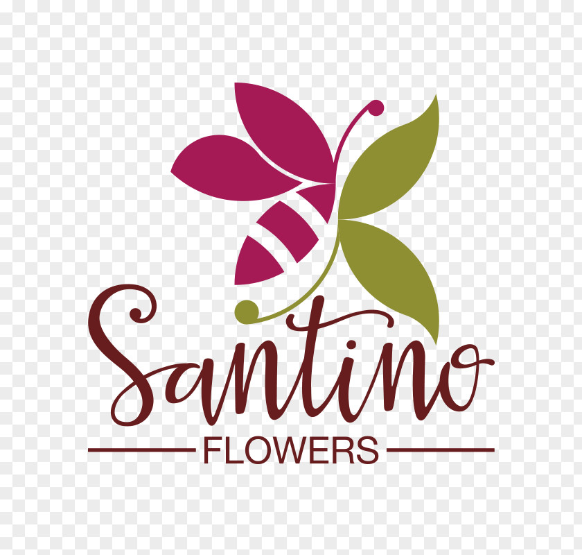 Floral Logo Brand Font PNG