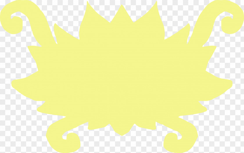 Leaf Yellow M-tree Line Computer PNG
