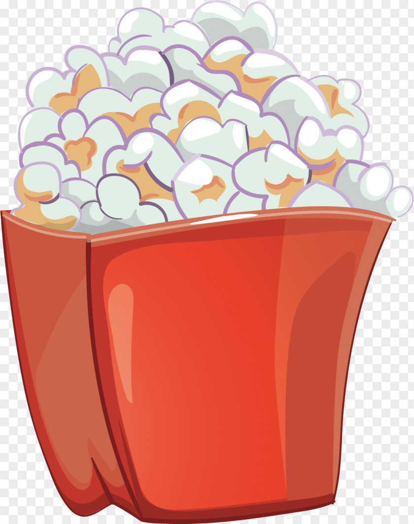 Red Cans Of Blueberry Vector Popcorn Food PNG