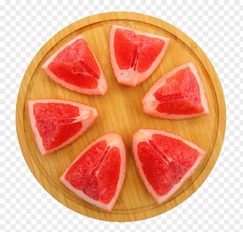 Red Grapefruit On Plate Pomelo Green Tea Food PNG