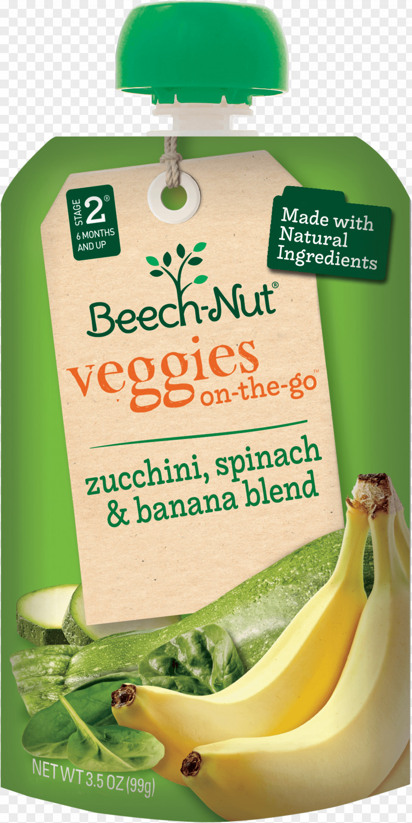 Banana Baby Food Beech-Nut Zucchini Purée PNG