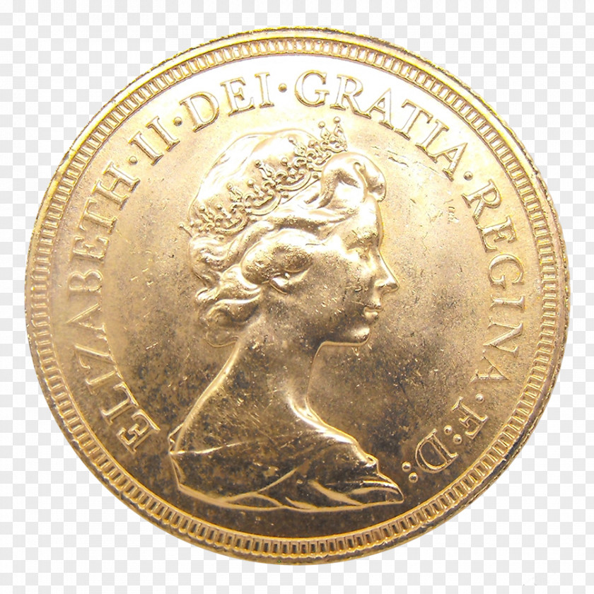 Coin Gold Half Sovereign PNG