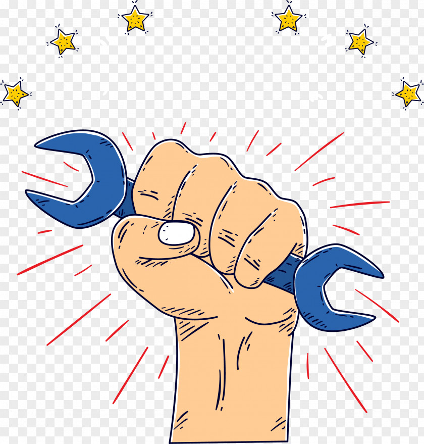 Holding The Wrench's Hand Wrench Fist PNG