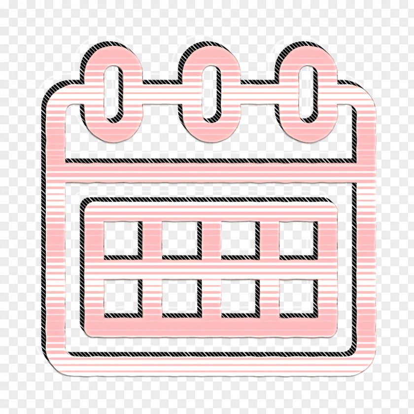 Pink Text Contact Us Icon Calendar PNG