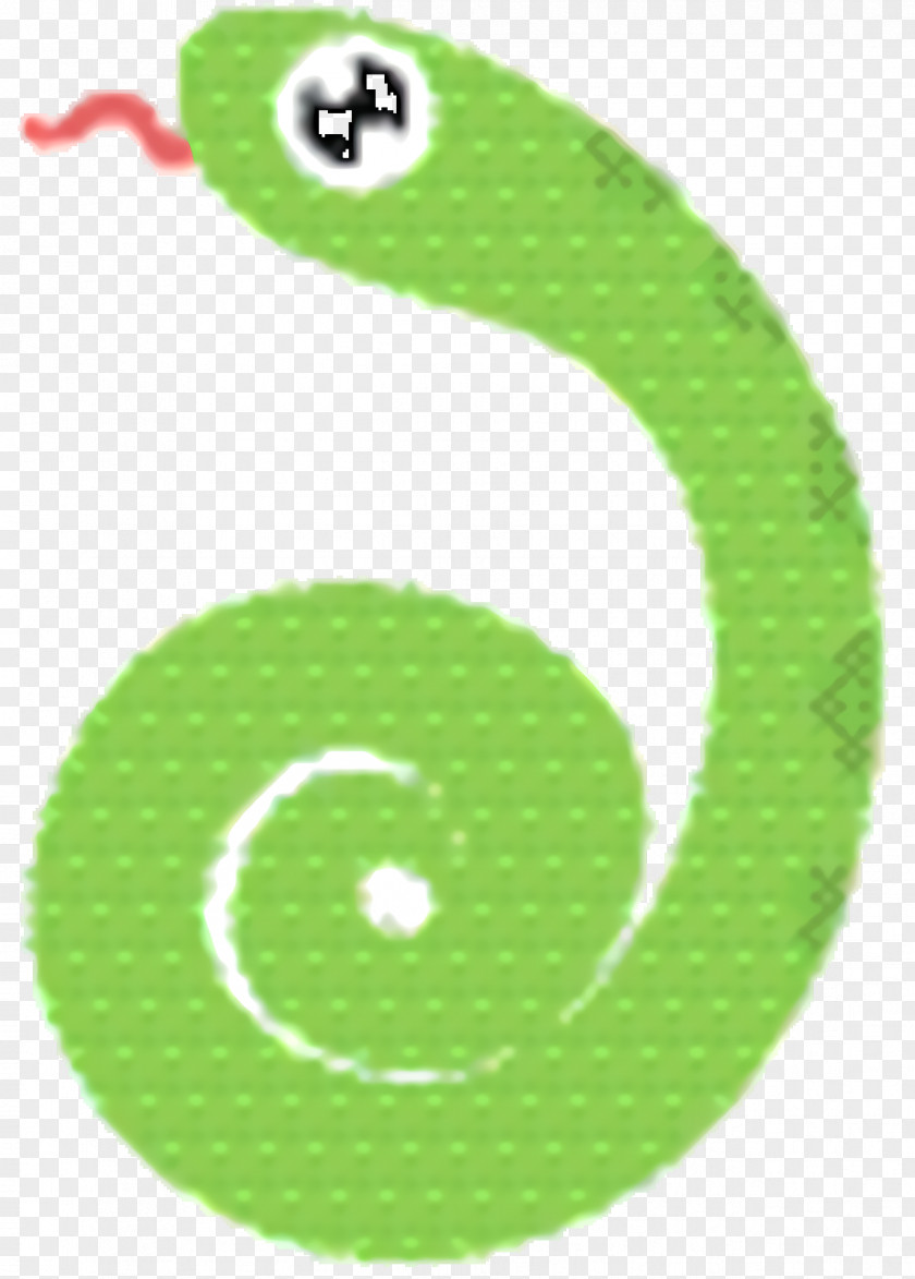 Spiral Number Green Circle PNG