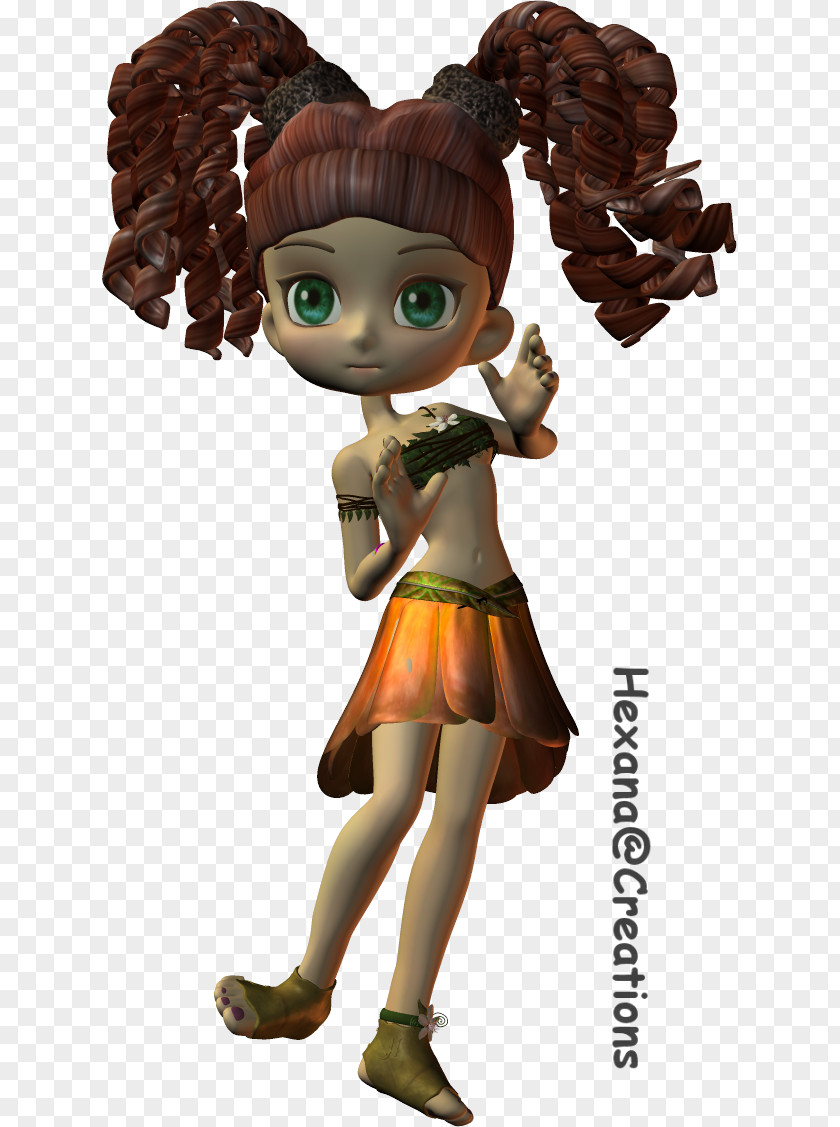 Bied Brown Hair Figurine Legendary Creature PNG