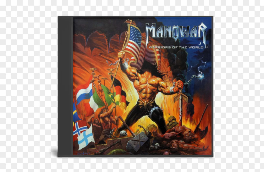 Manowar Warriors Of The World United Heavy Metal Album PNG