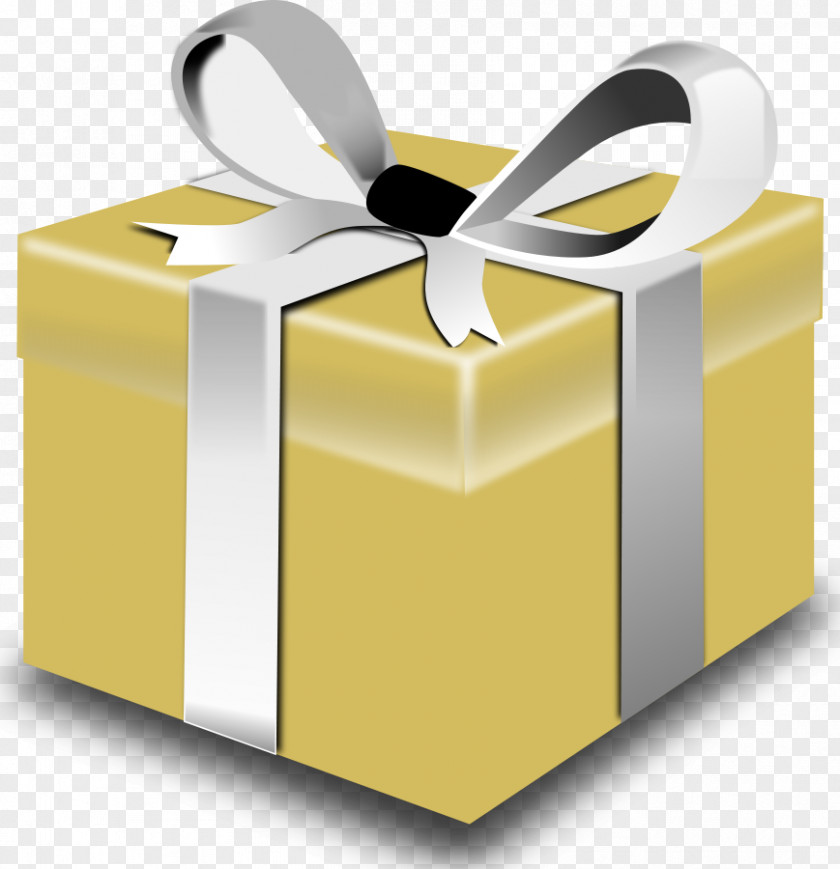 Present Clipart Gift Gold Clip Art PNG