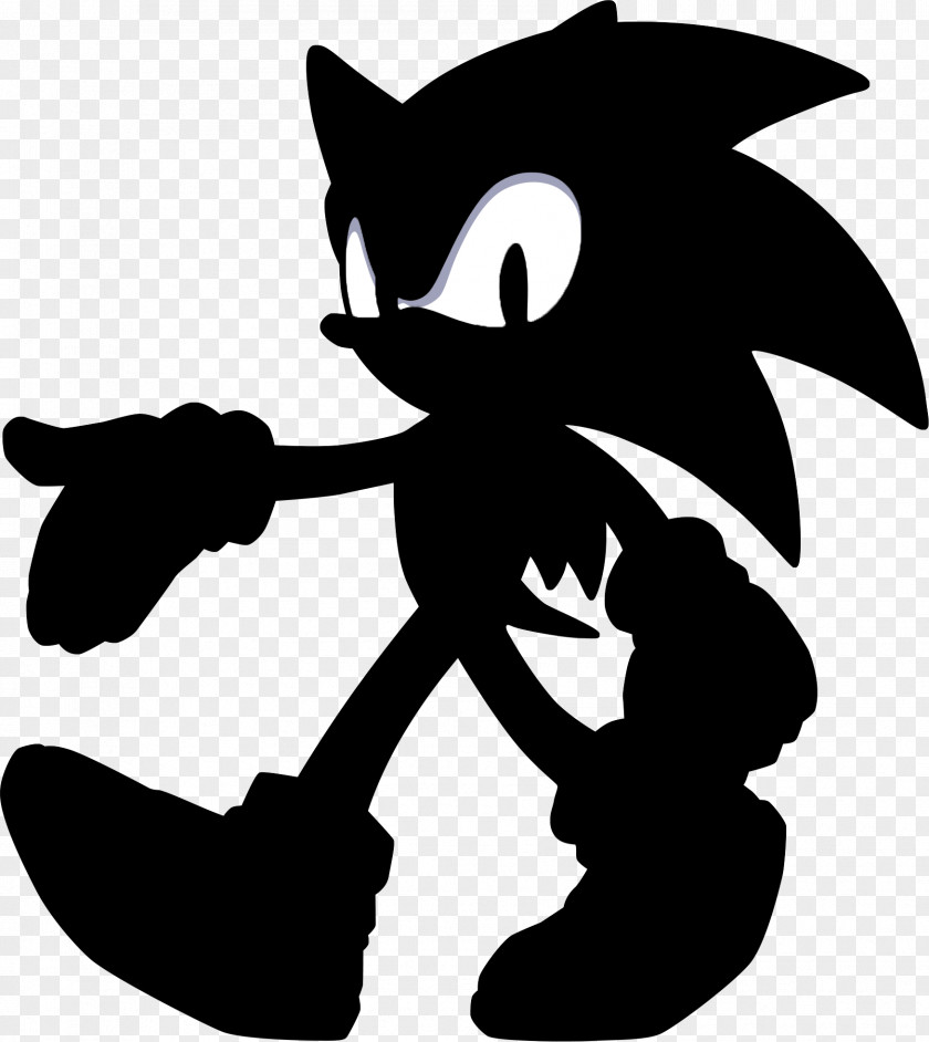 Silhoutte Sonic The Hedgehog Shadow Adventure Rouge Bat Art PNG