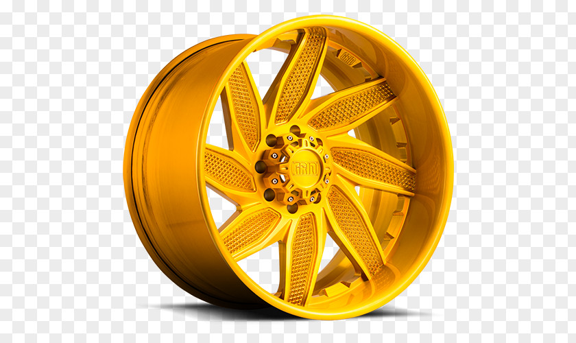 Brushed Gold Alloy Wheel Rim Car Jeep PNG