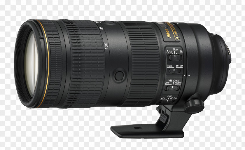 Camera Lens Nikon AF-S Nikkor Telephoto Zoom 70-200mm F/2.8E FL ED VR DX 35mm F/1.8G PNG