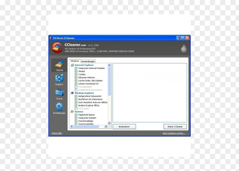 Computer Program Screenshot Security Awareness CCleaner PNG