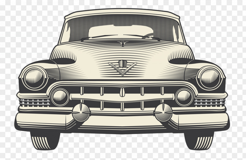 Car Vintage Drawing Mid-size Classic PNG