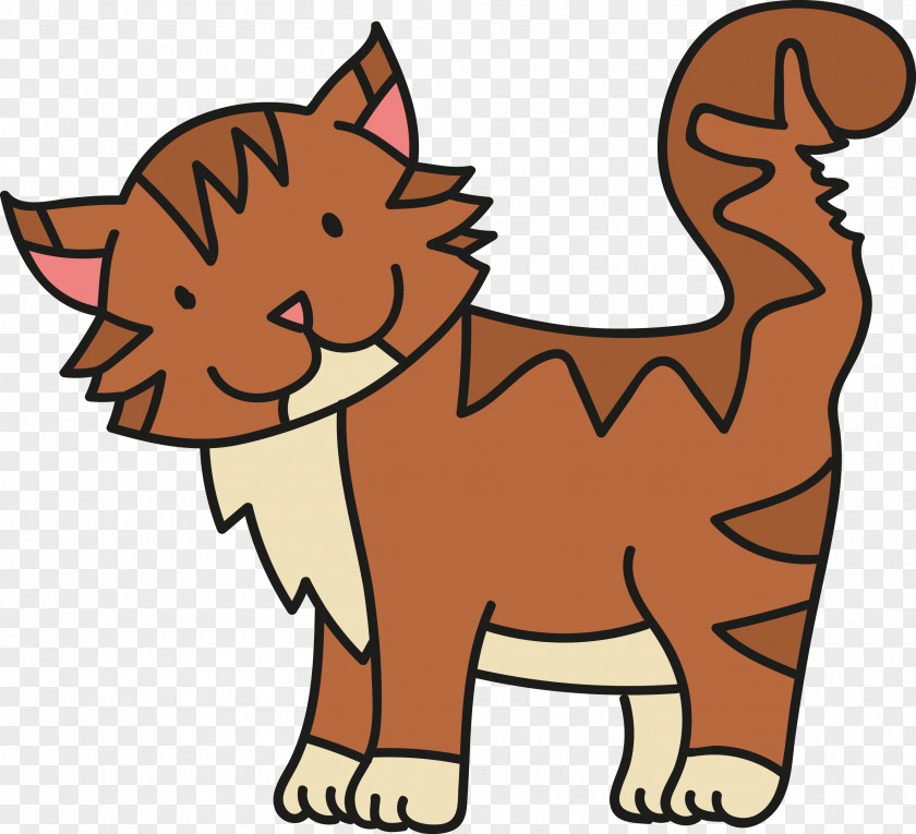 Creative Cartoon Cat American Bobtail Kitten Whiskers Tabby Wildcat PNG