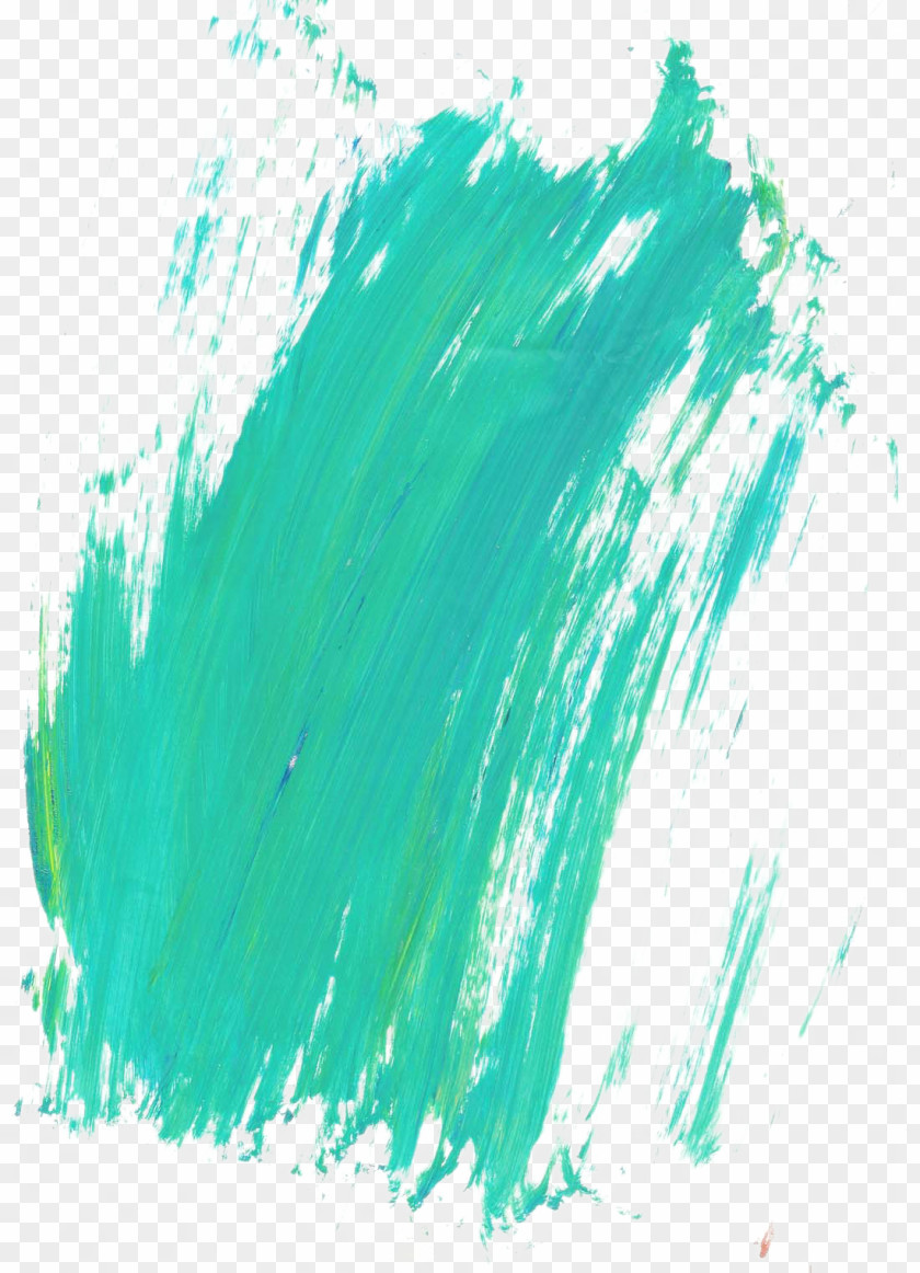 Dark Green Brush Strokes Pigment Ink PNG