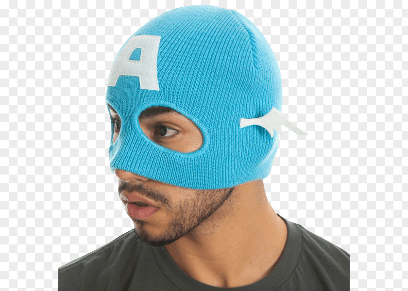 Beanie Superhero Captain America Knit Cap PNG