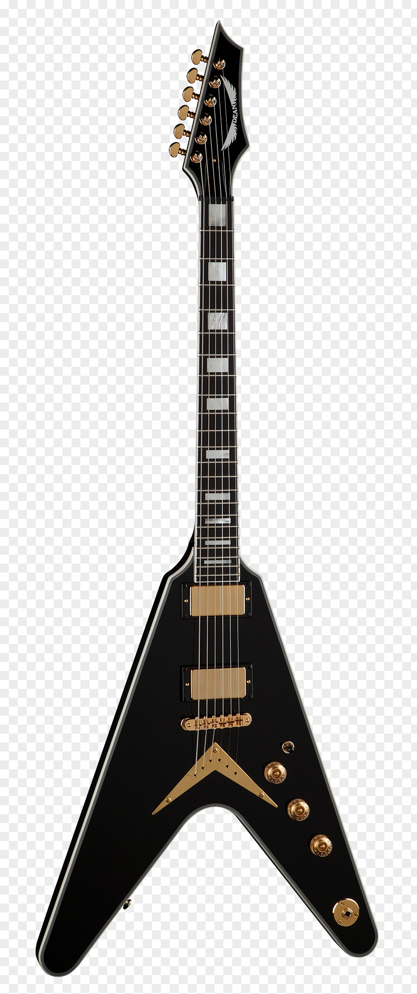 Electric Guitar Gibson Flying V Dean ML Cadillac Guitars PNG