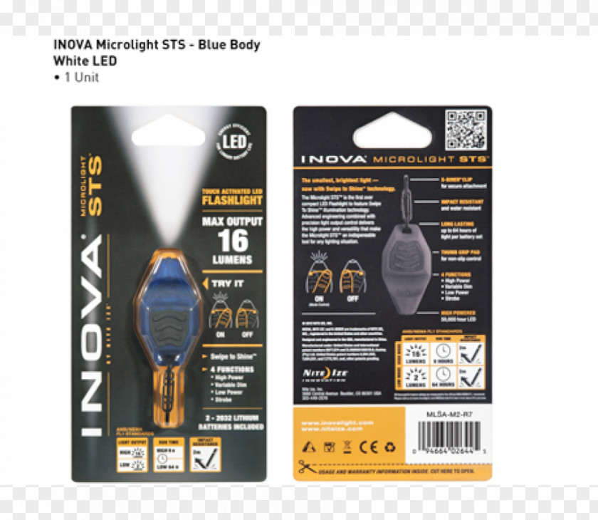 Flashlight Inova Microlight Key Chains Health System PNG