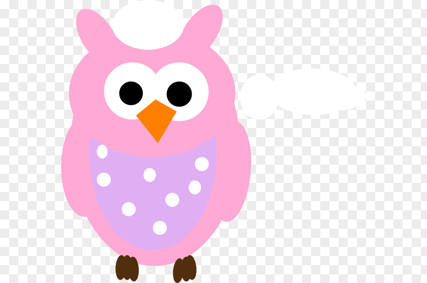 Pink Owl Teal Clip Art PNG