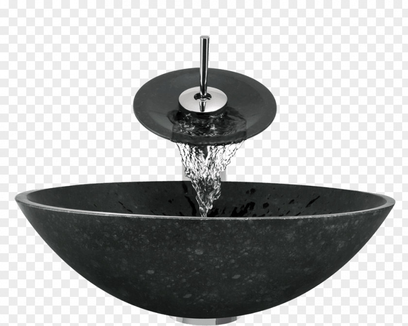 Sink Bowl Basalt Tap PNG