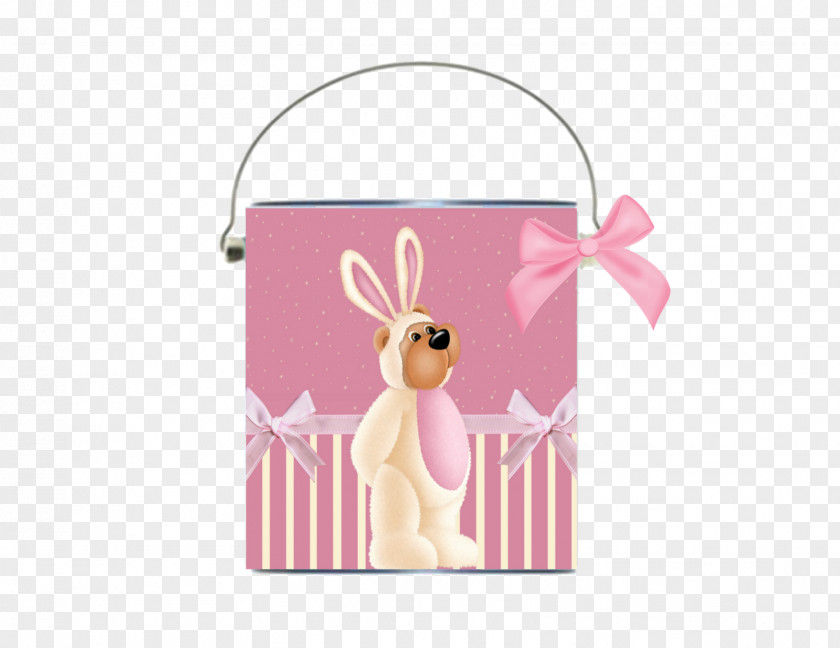 Bunny Paint Reindeer Easter Antler Pink M PNG