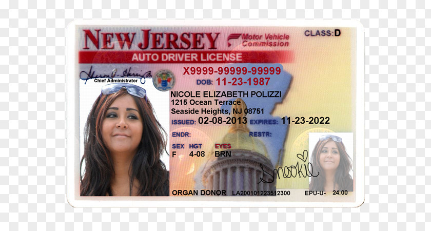 Driver License Car New Jersey Driver's Driving PNG