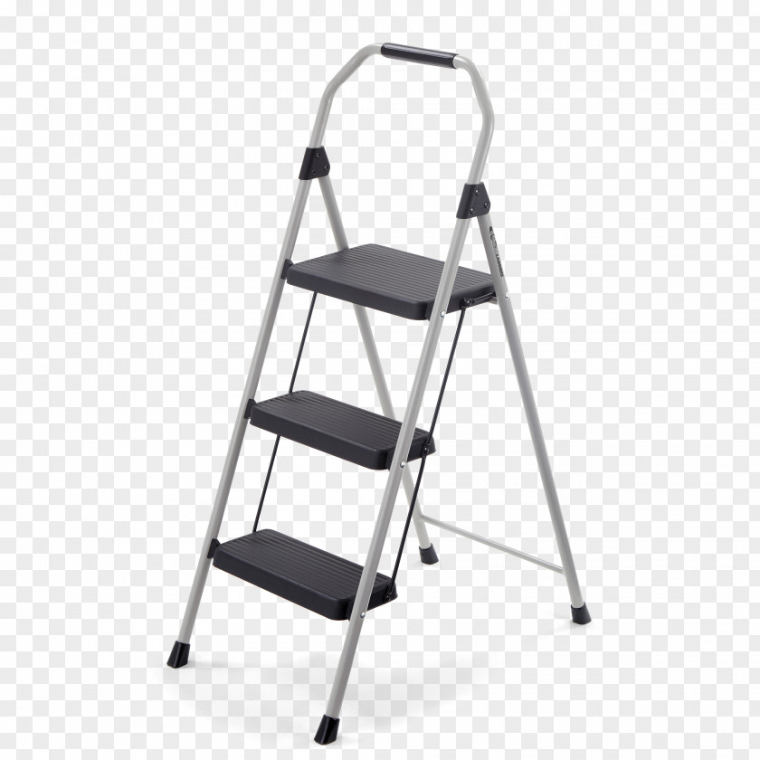 Ladder Gorilla Ladders GLS-3 2-Step Compact Steel Step Stool GLF-5X Lightweight PNG