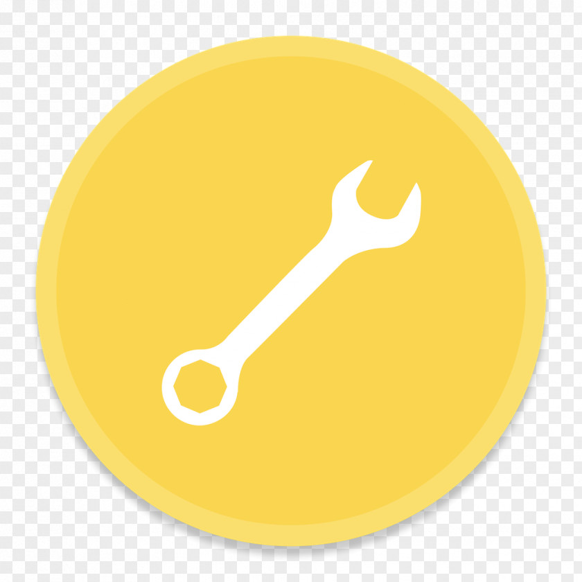 Microsoft DataBase Utility Material Yellow Spoon PNG