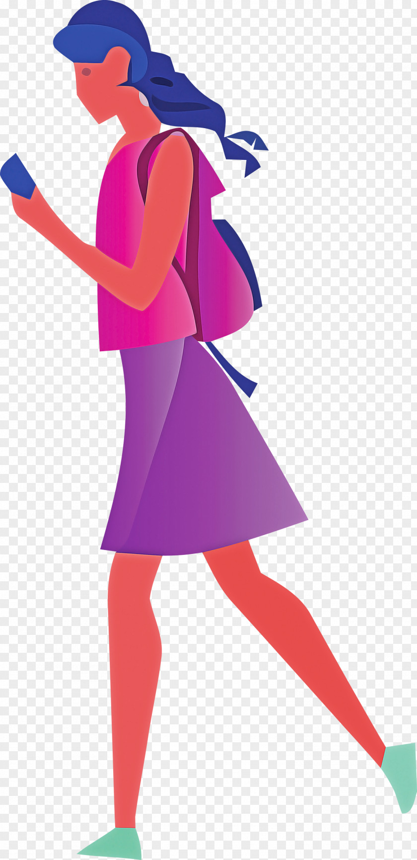 Pink Magenta Costume Style Fashion Design PNG