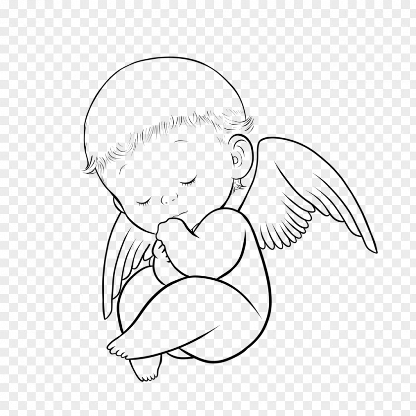 Baby Angel Drawing Infant Cartoon Clip Art PNG