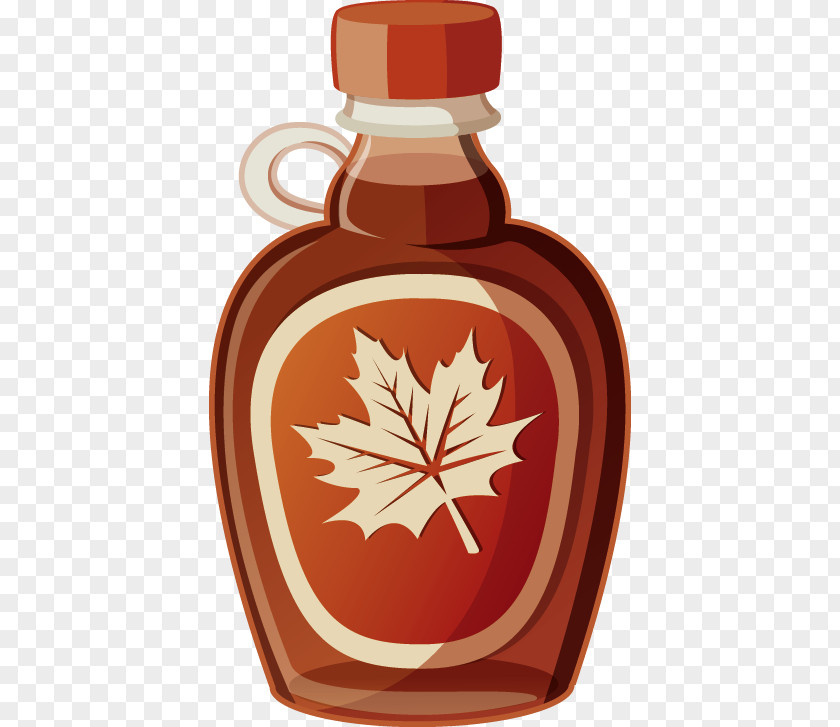 Cocktail Pancake Maple Syrup Bottle Clip Art PNG