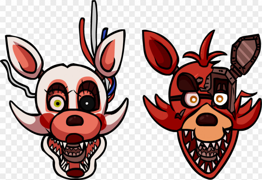 Foxy And Fierce Five Nights At Freddy's 2 3 Animatronics Drawing PNG