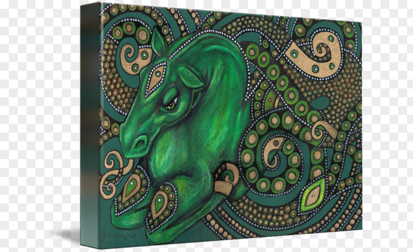 Horse Water Green Hippocampus Paisley Sea PNG