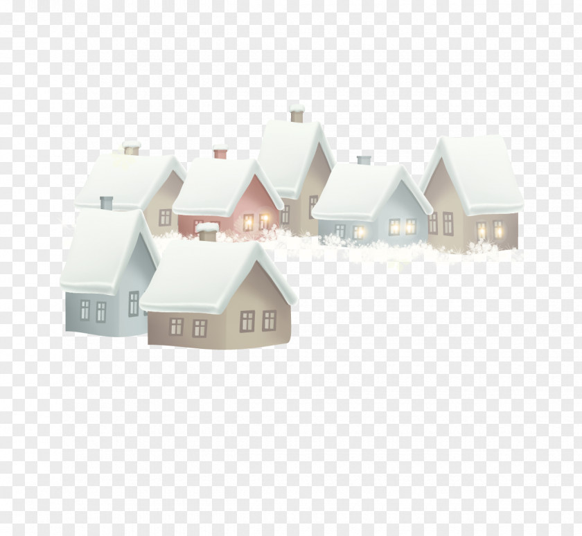 The House Was Enveloped In Snow PNG