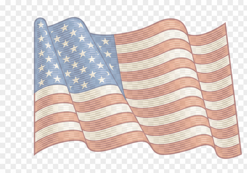 American Flag Of The United States Vintage PNG