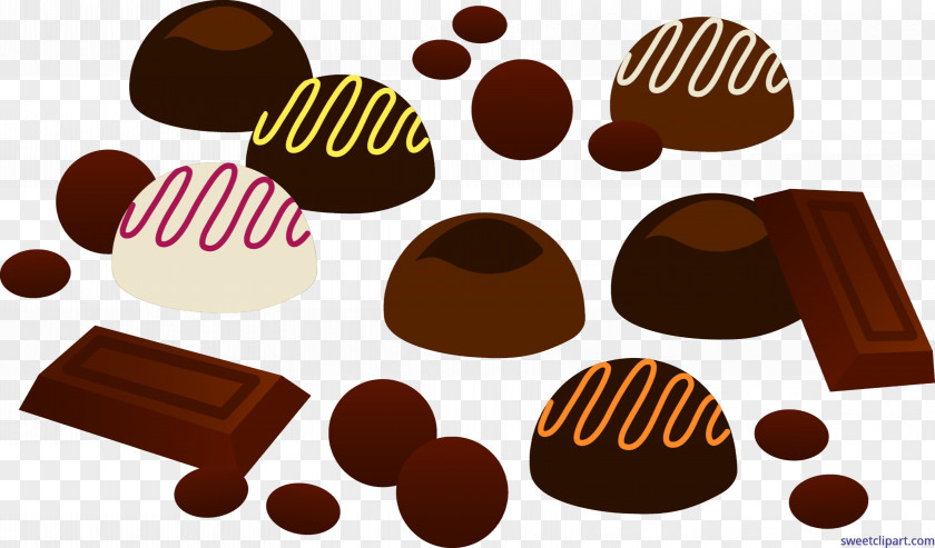 Chocolate Bar Truffle Cupcake Clip Art PNG