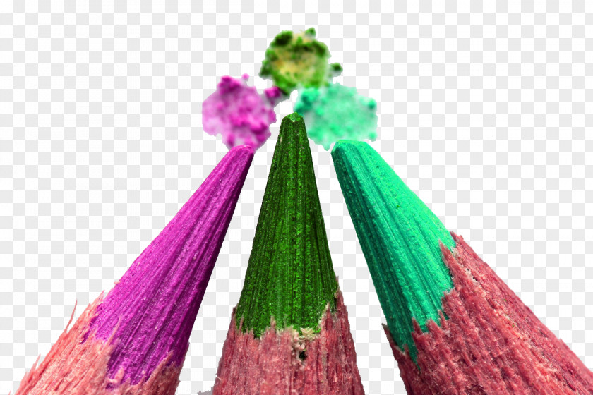 Colorful Pencil Colored Crayon Drawing PNG
