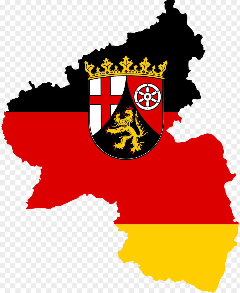 Flag Mainz Of Rhineland-Palatinate States Germany Coat Arms PNG