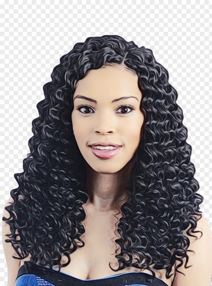 Lace Wig Long Hair Cartoon PNG