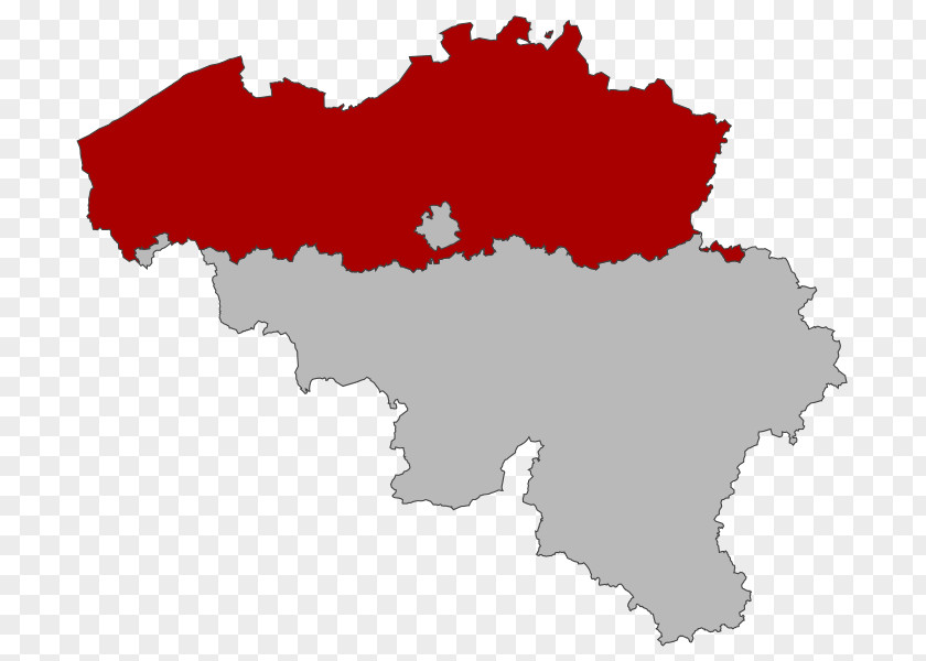 Map Flemish Region Vector PNG