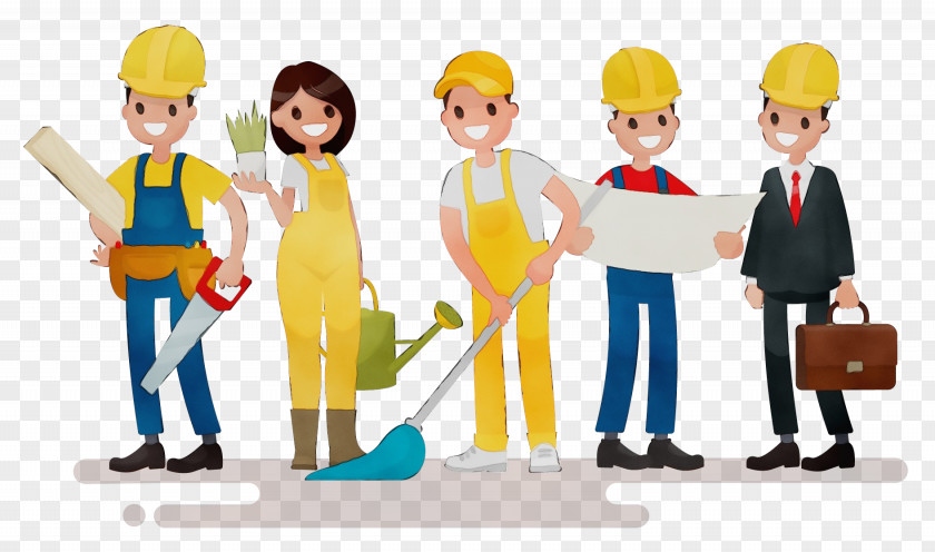 People Social Group Cartoon Community Construction Worker PNG
