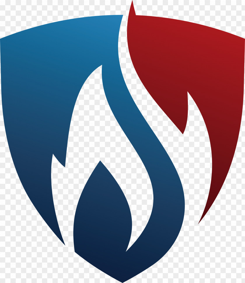 Flame Shield Label PNG