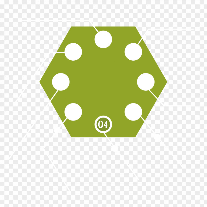 Green Hexagon Logo Point Line Polygon PNG