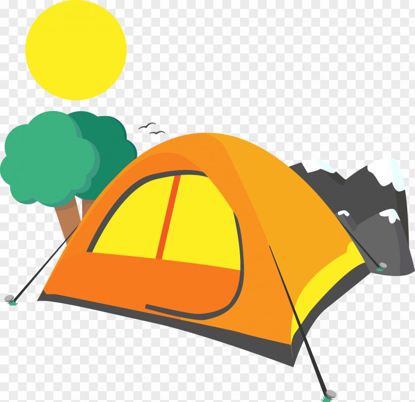 Morning Sun Rises Picture Camping Tent Computer File PNG