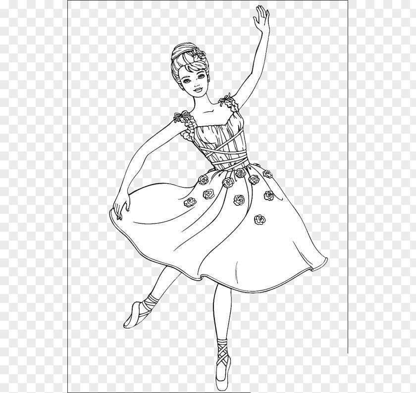 Princess Dance Barbie Coloring Book Child Doll Toy PNG