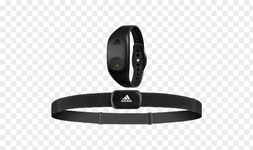 Adidas Watch Micoach Heart Rate Monitor Headphones PNG
