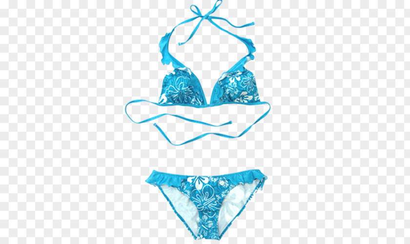 Blue Bathing Suit Swimsuit Swimming Beach PNG