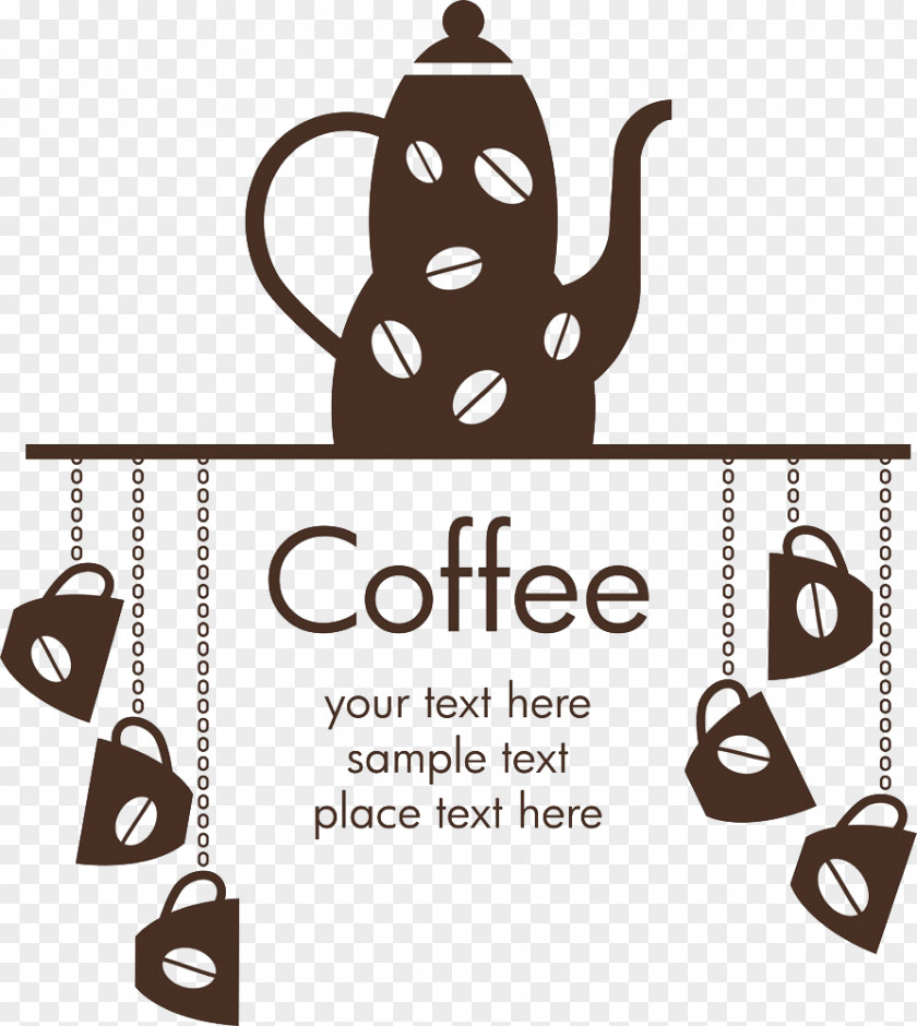 Cafe Elements Coffee Wall Decal Sticker PNG