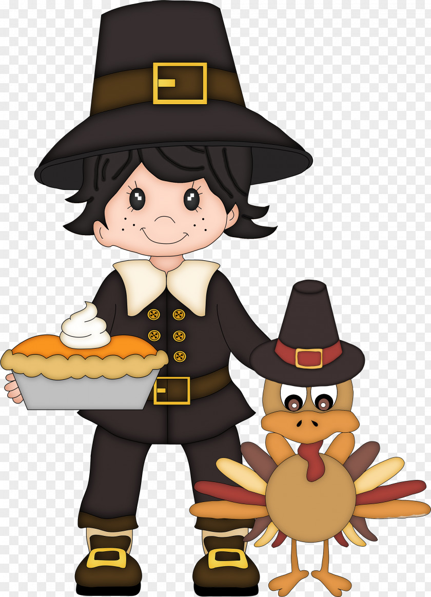 The Little Boy And Duck Thanksgiving Pilgrims Child Clip Art PNG